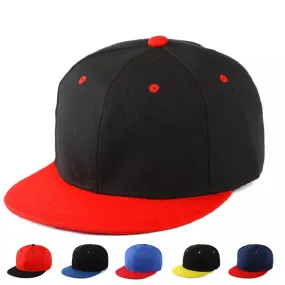 Bicolor Plain Snapback Cap