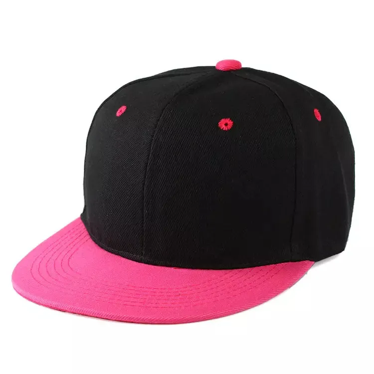 Bicolor Plain Snapback Cap