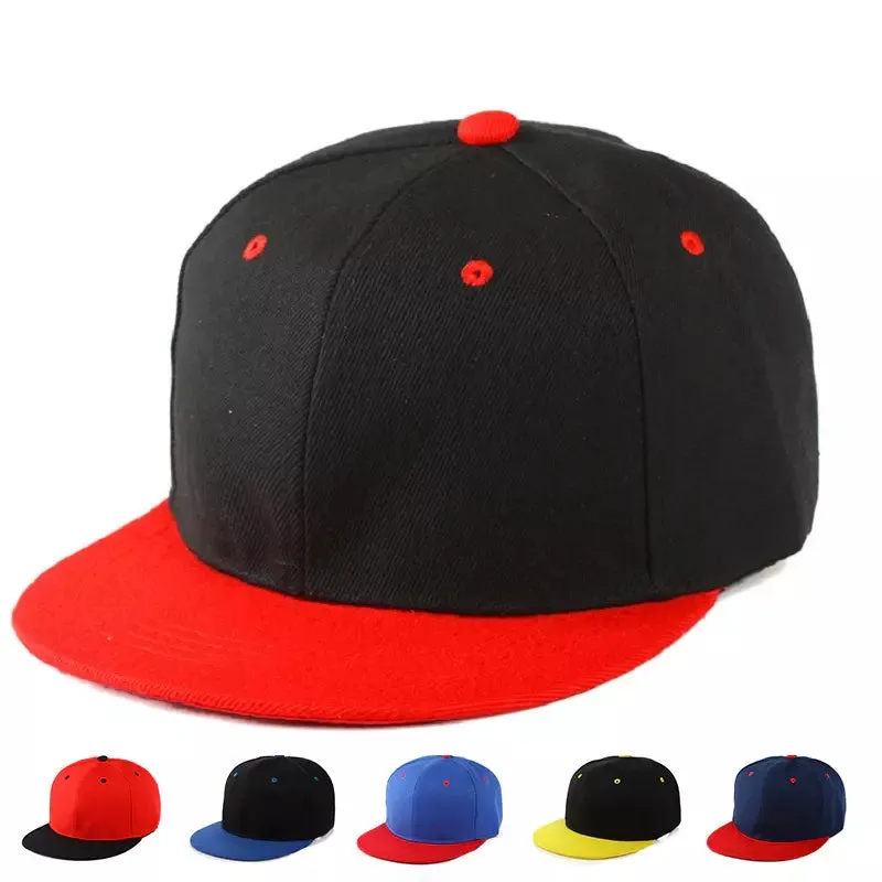 Bicolor Plain Snapback Cap