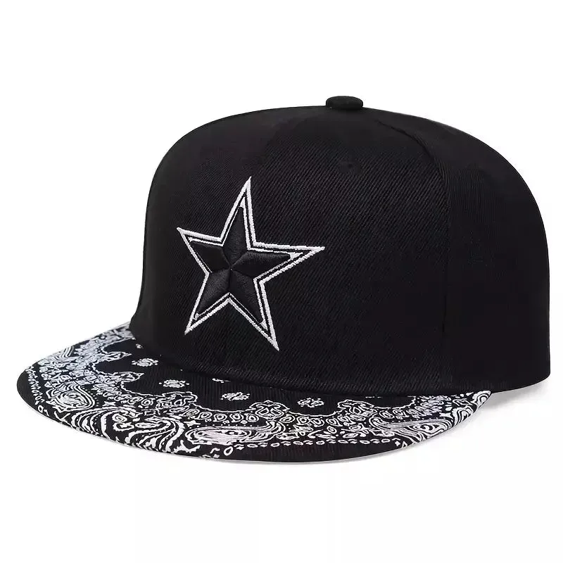 Black Star Snapback Cap