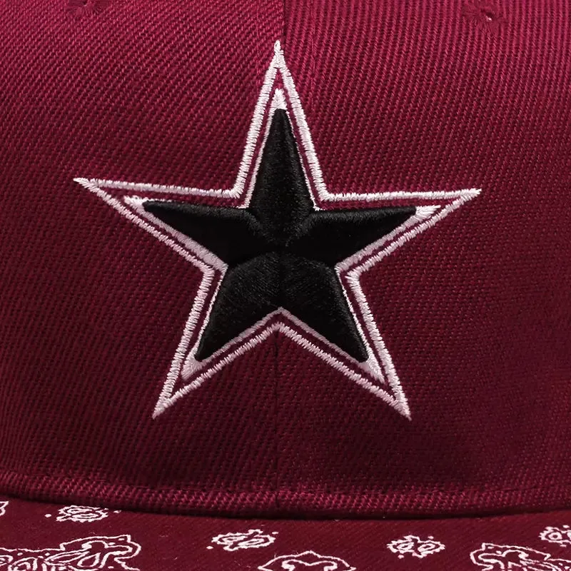 Black Star Snapback Cap