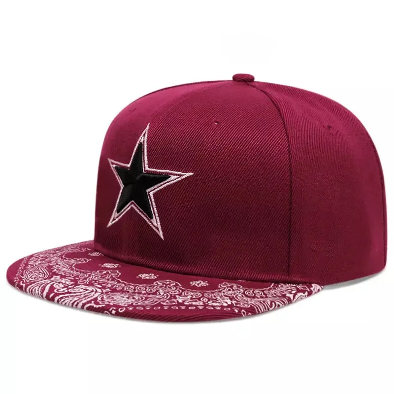 Black Star Snapback Cap