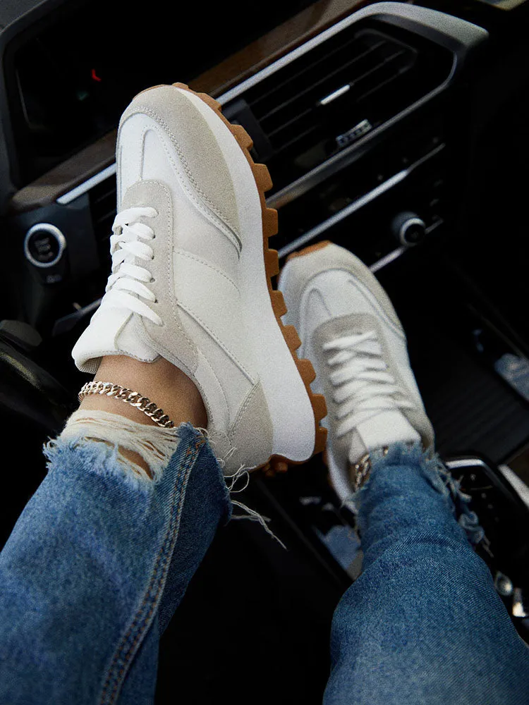 Chunky Sole Lace-up Sneakers