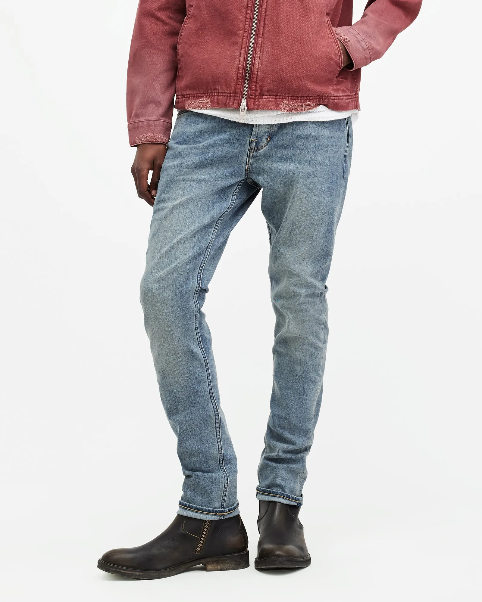 Cigarette Skinny Fit Denim Jeans