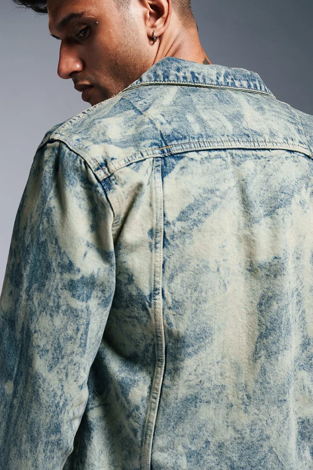 Cloud Drift Men's Denim Trucker Jacket