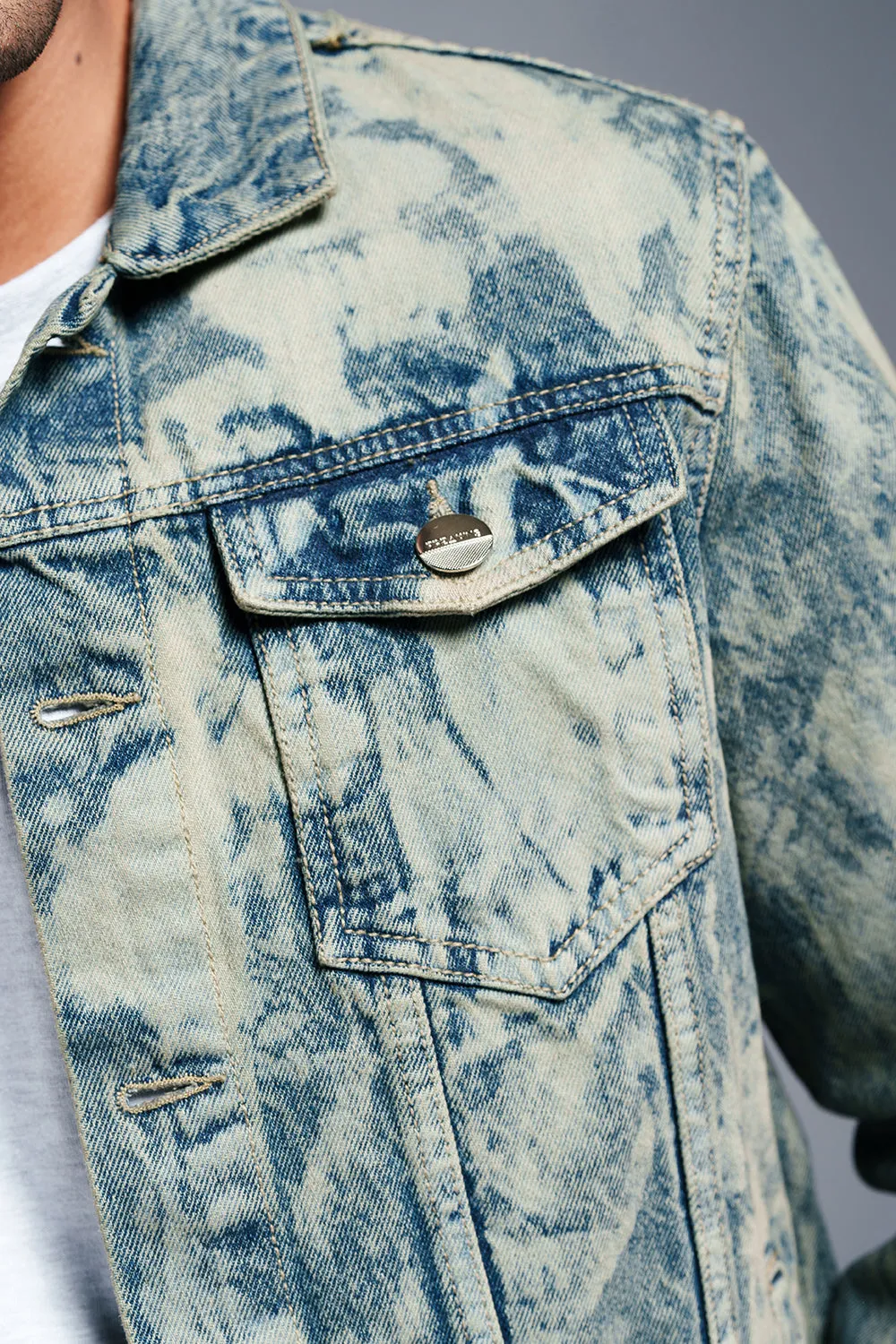 Cloud Drift Men's Denim Trucker Jacket