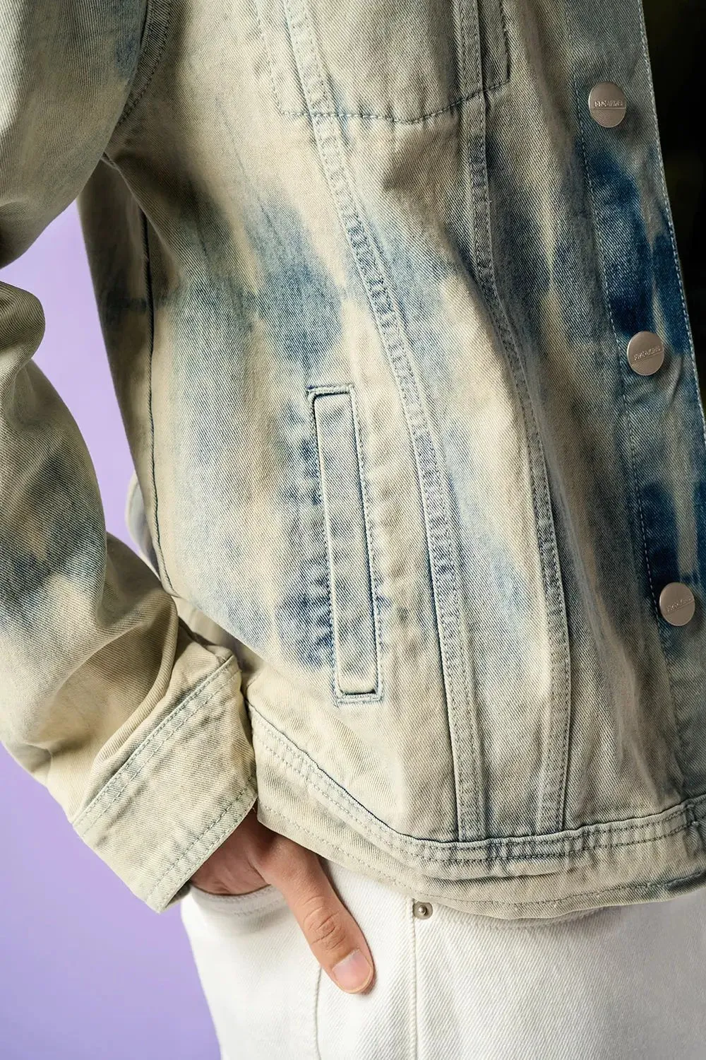 Cosmic Blue Men's Denim Trucker Jacket