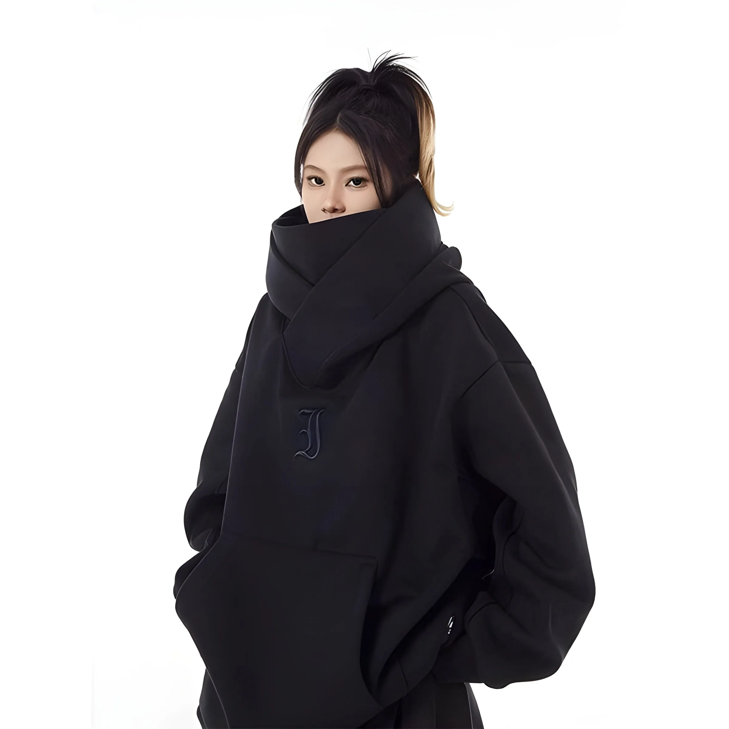 Cotton Women Techwear Hoodie