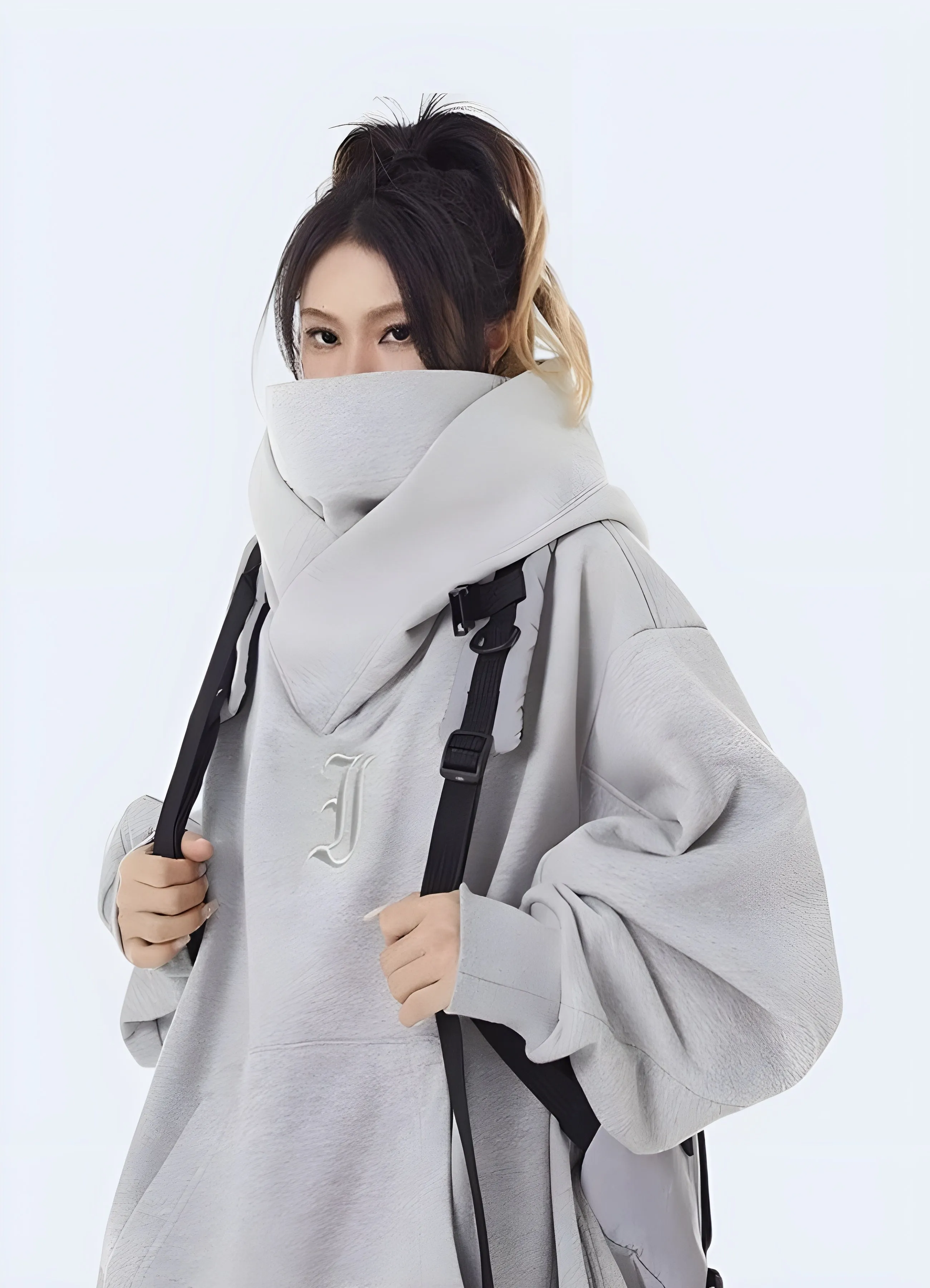 Cotton Women Techwear Hoodie