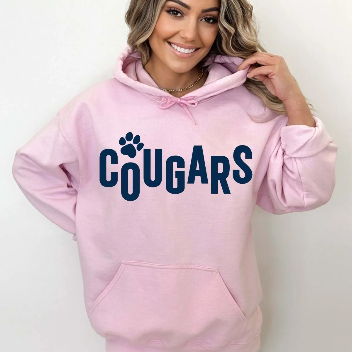 Cougars with Small Paw Sweatshirts & Hoodies - Hunt Club Elementary