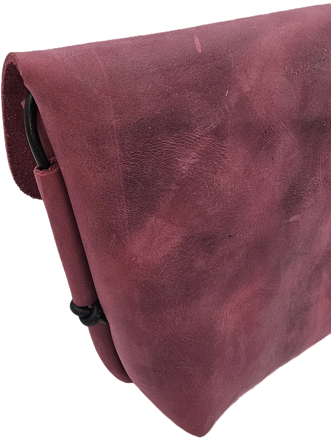 Crossbody women's bag in magenta leather colour