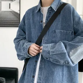 Elbow Patch Denim Jean Jacket