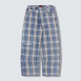 FORMULA PLAID BAGGY JEANS