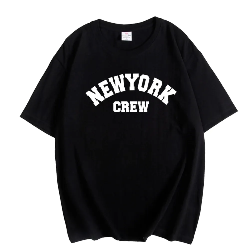 Girls cute oversized washed NY tees