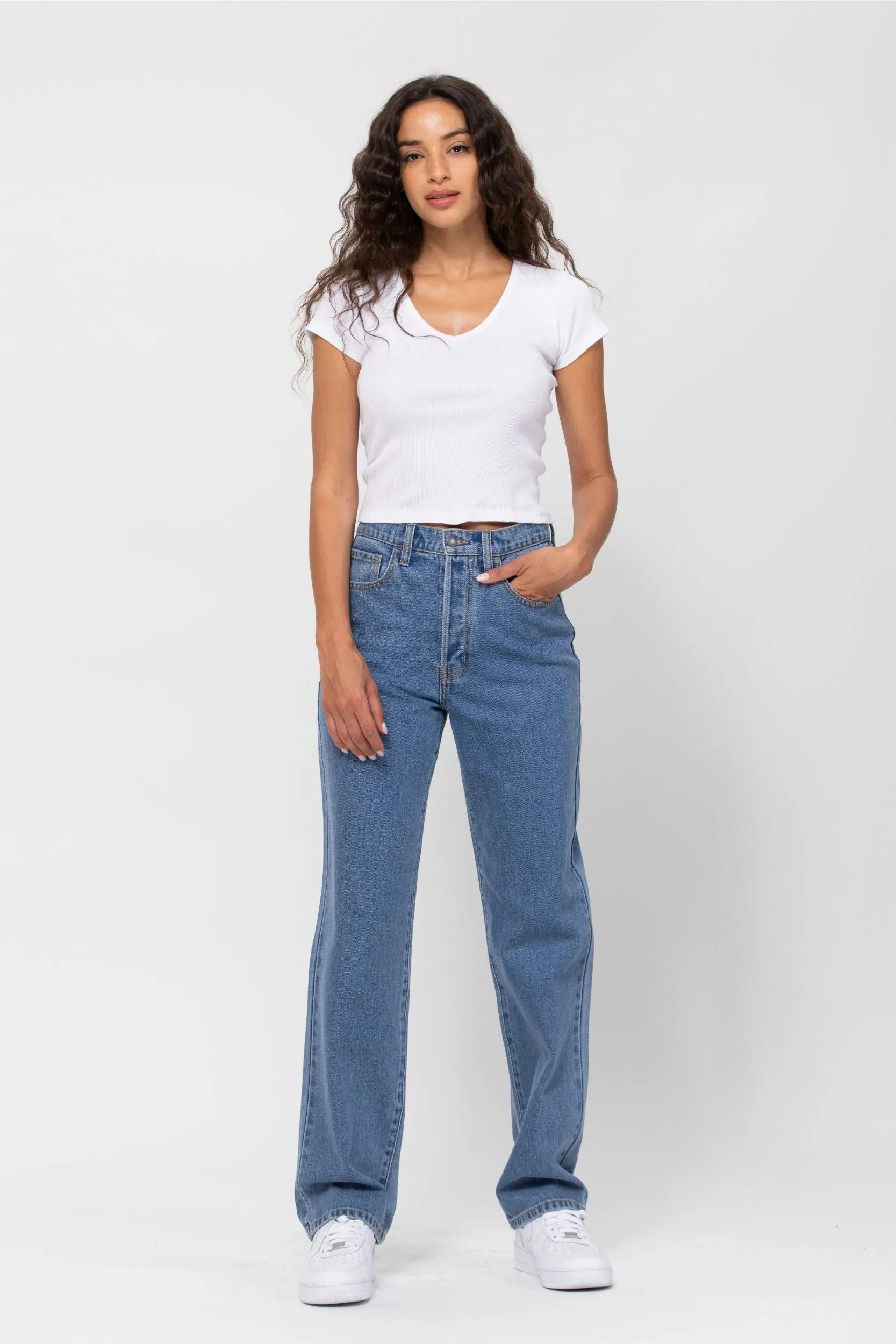 High Rise Dad Jeans