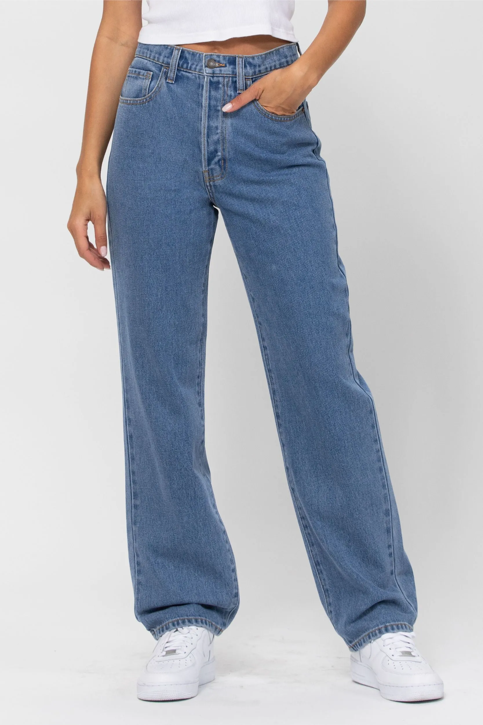 High Rise Dad Jeans