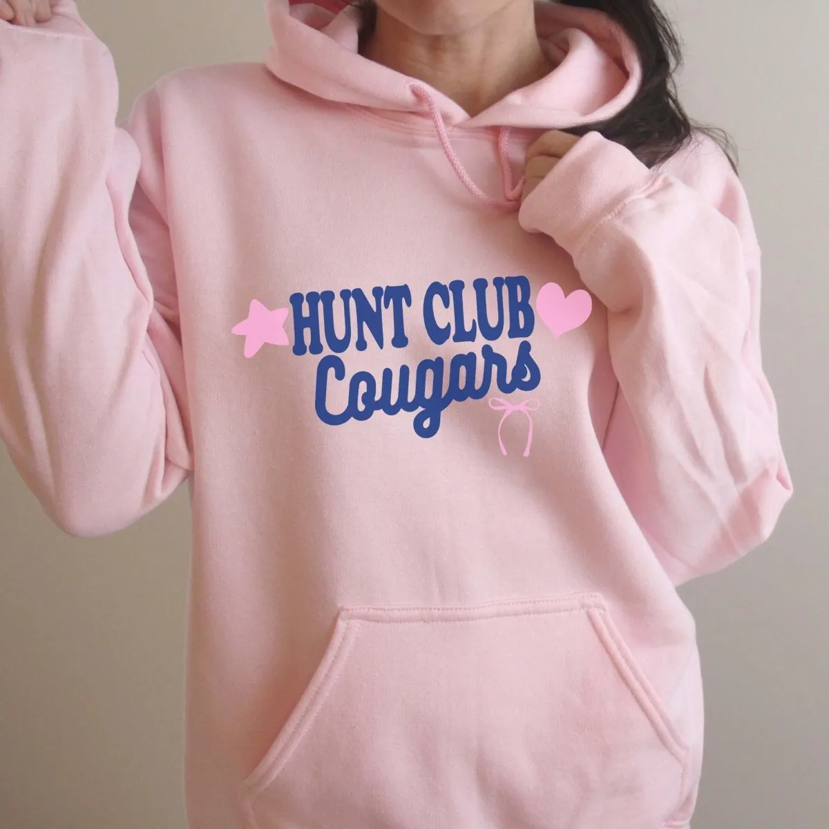 Hunt Club Cougars Star Heart & Bow Sweatshirts & Hoodies - Hunt Club Elementary