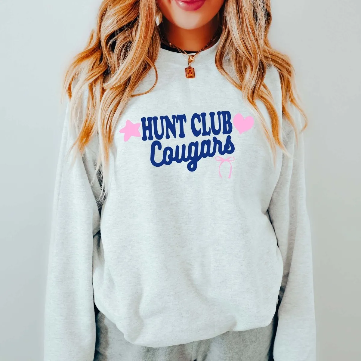 Hunt Club Cougars Star Heart & Bow Sweatshirts & Hoodies - Hunt Club Elementary