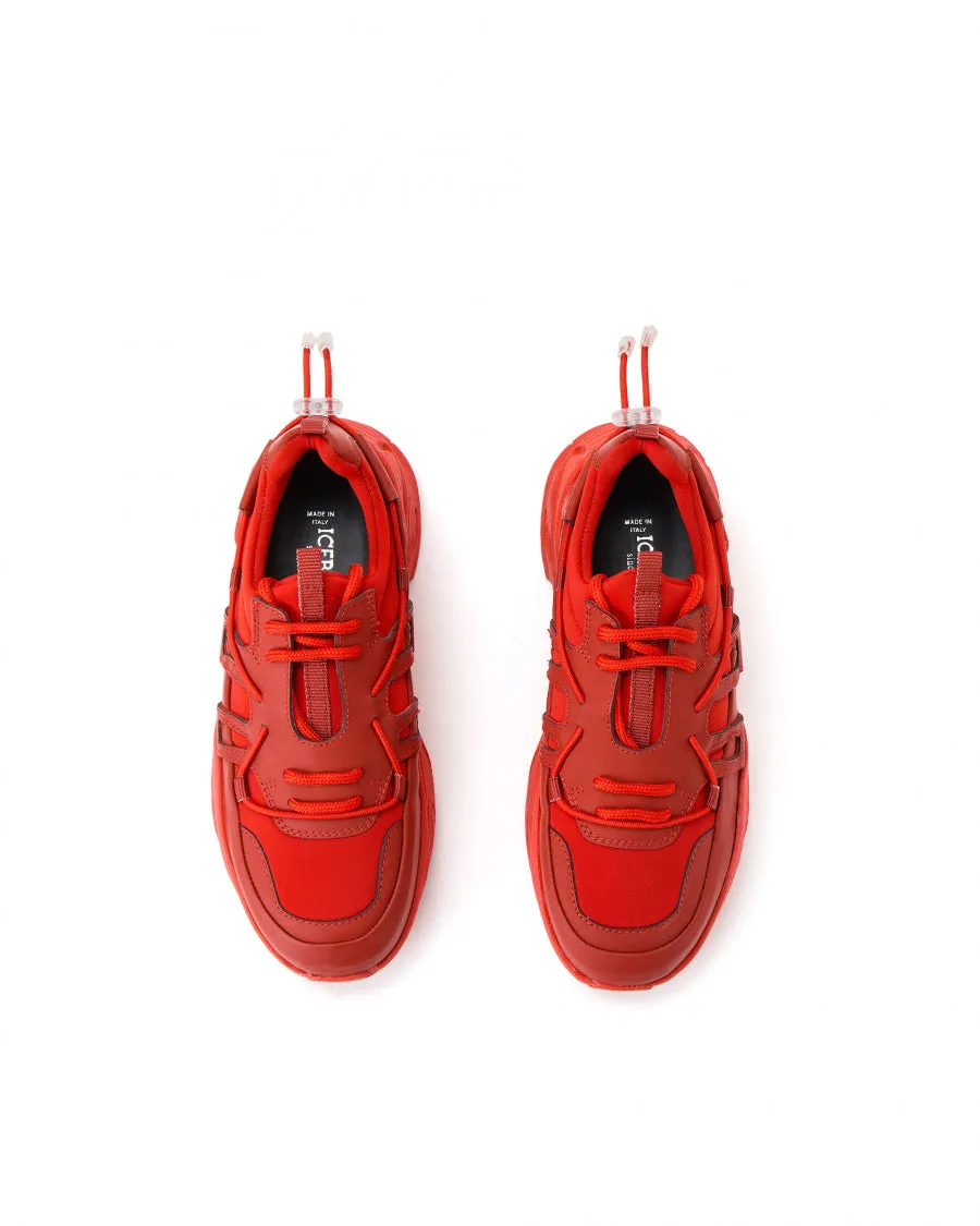 Iceberg - Red Chunky Trainers