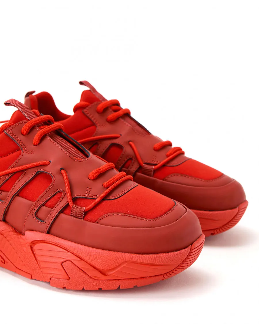 Iceberg - Red Chunky Trainers