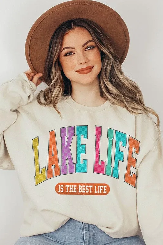 Lake Life Graphic Fleece Sweatshirts