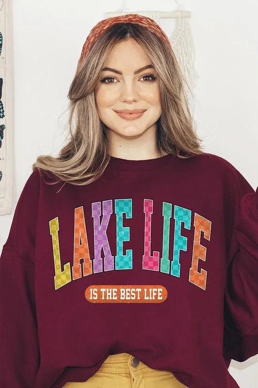 Lake Life Graphic Fleece Sweatshirts