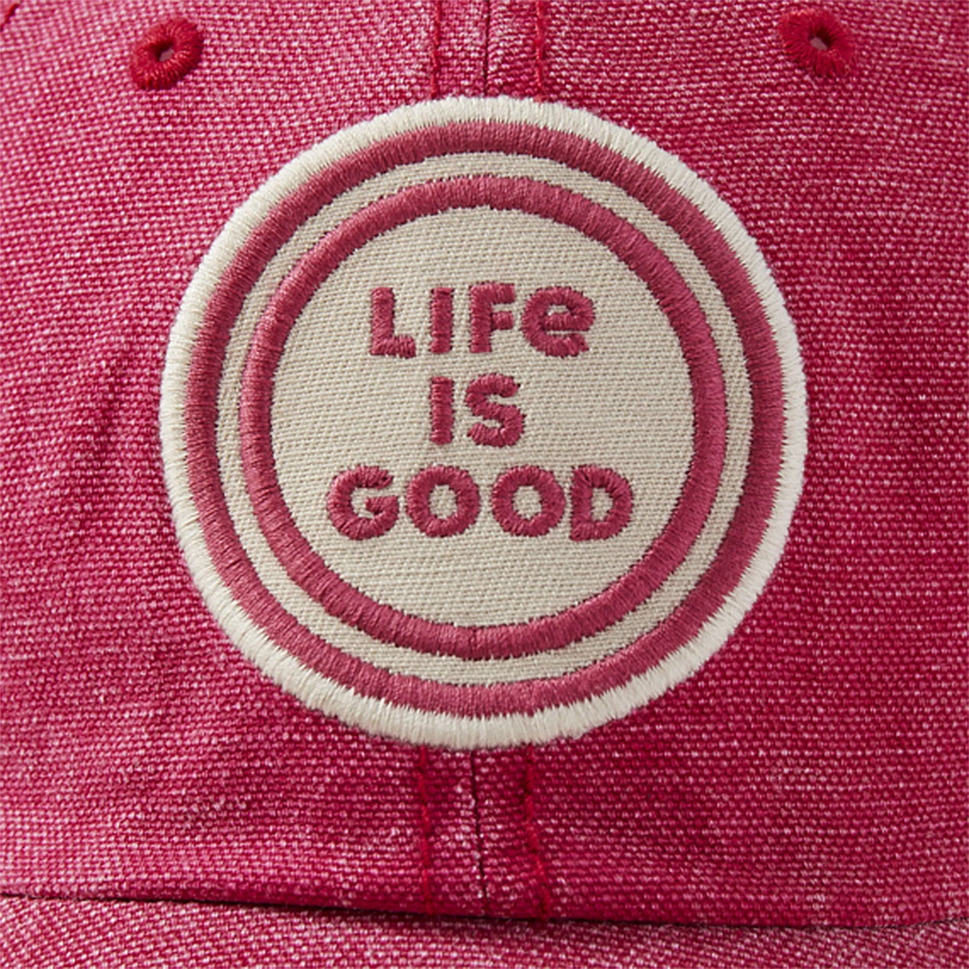 Life is Good Coin Sunworn Chill Cap - Sangria Red