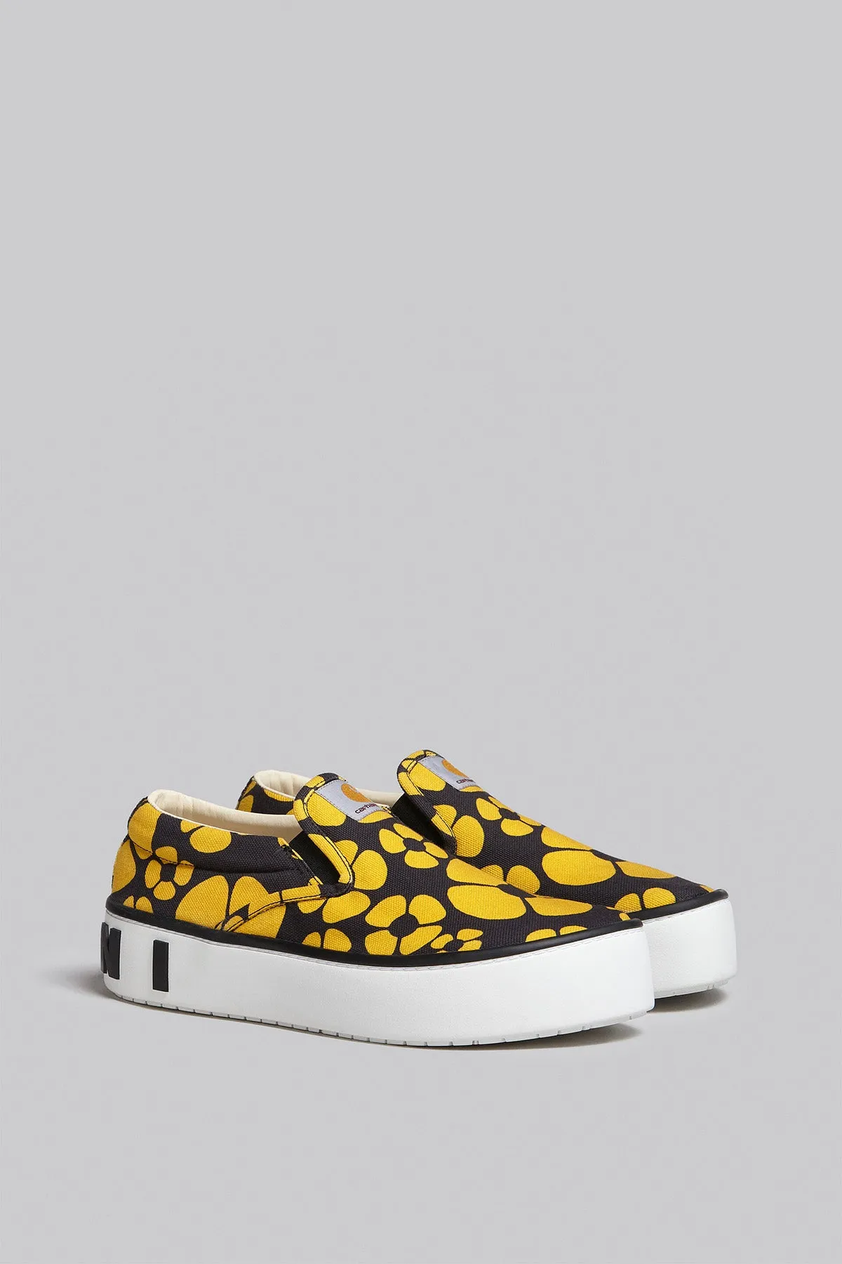 MARNI X CARHARTT | YELLOW FLOWER PAW SLIP ONS