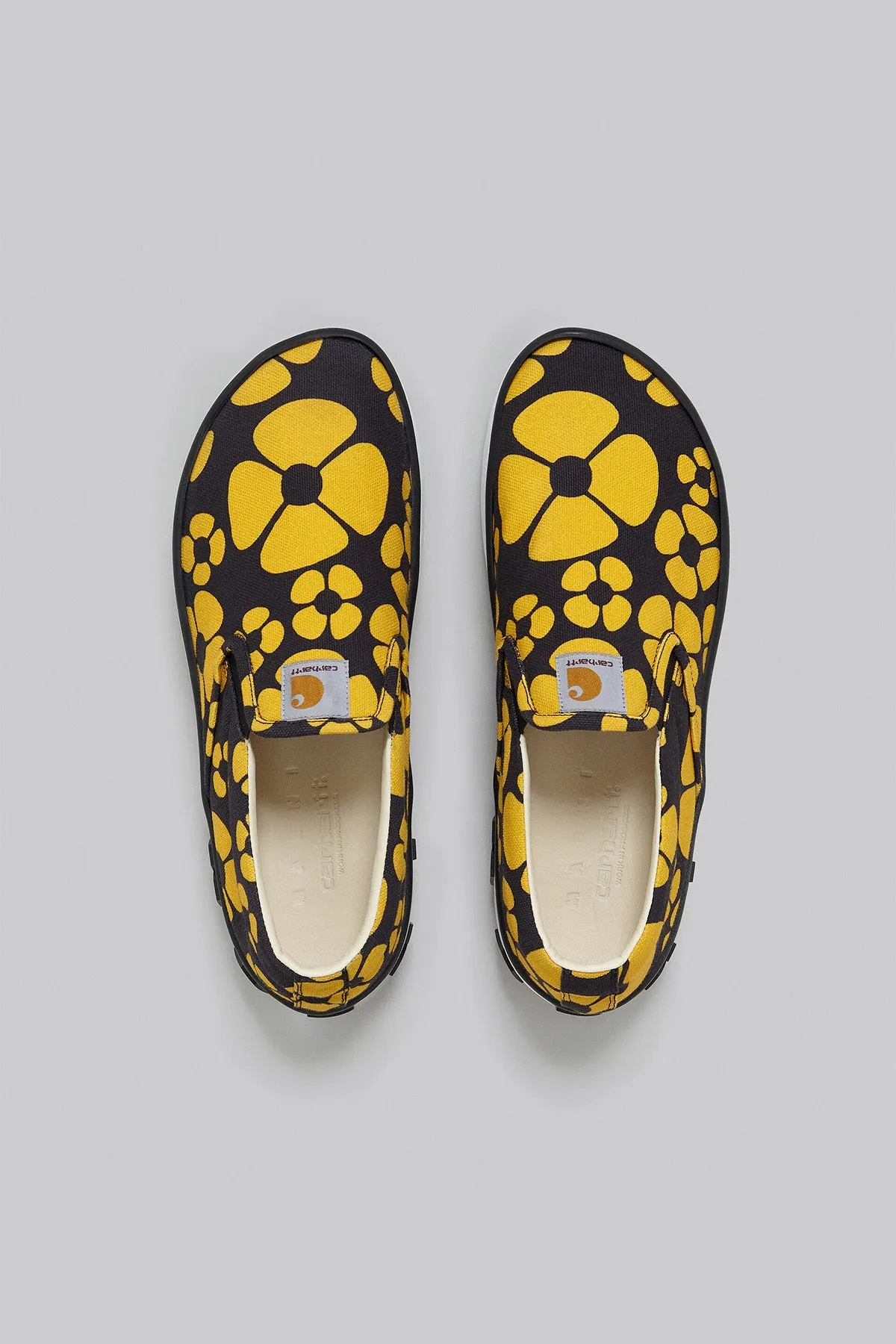 MARNI X CARHARTT | YELLOW FLOWER PAW SLIP ONS