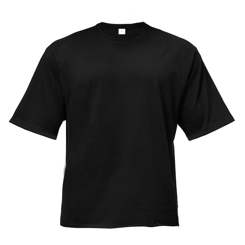 Men minimalist oversized fit t-shirt gym t-shirt loose t-shirt bodybuilding shirt