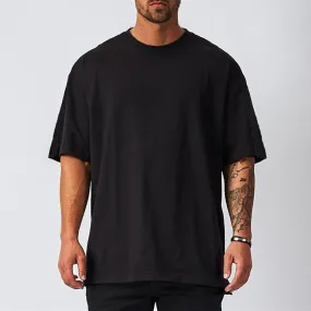 Men minimalist oversized fit t-shirt gym t-shirt loose t-shirt bodybuilding shirt