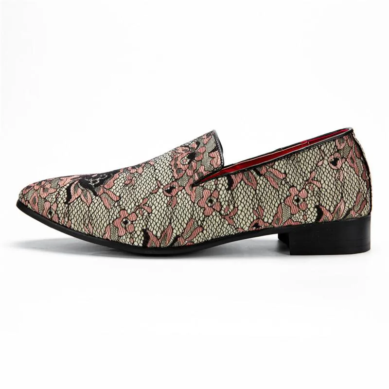 Men's Autumn Casual Loafers With Embroidery | Plus Size