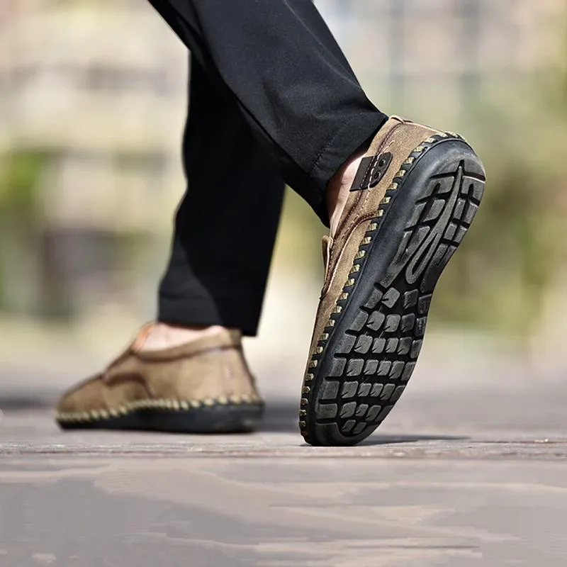 Men's Genuine Leather Moccasins | Plus Size