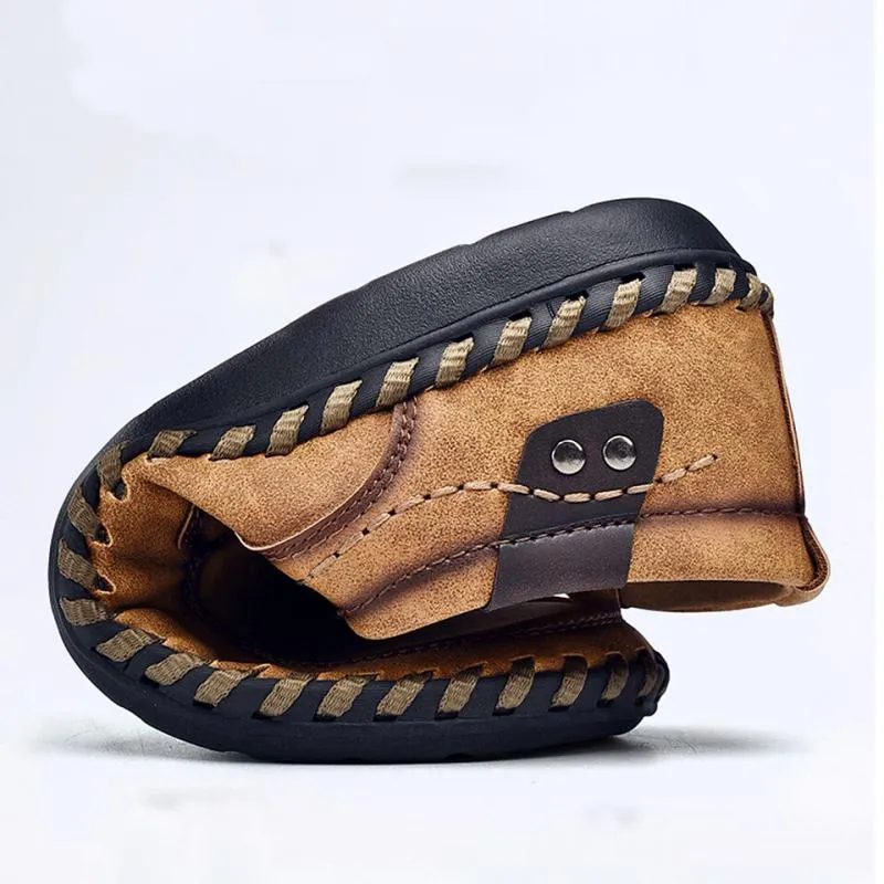 Men's Genuine Leather Moccasins | Plus Size