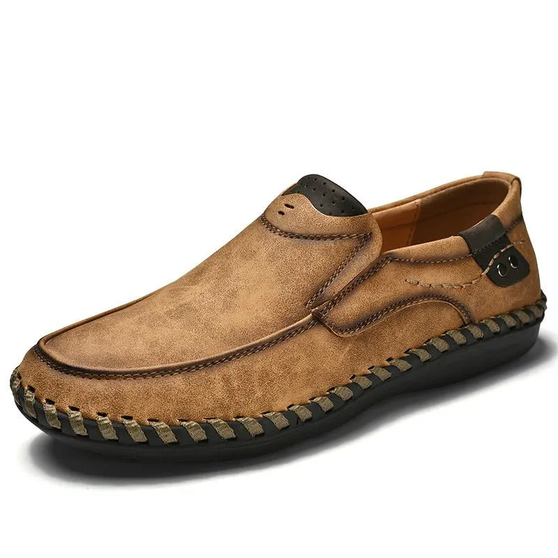 Men's Genuine Leather Moccasins | Plus Size