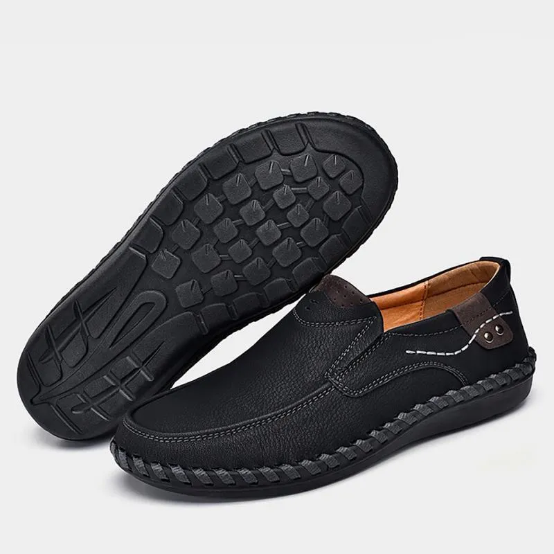 Men's Genuine Leather Moccasins | Plus Size