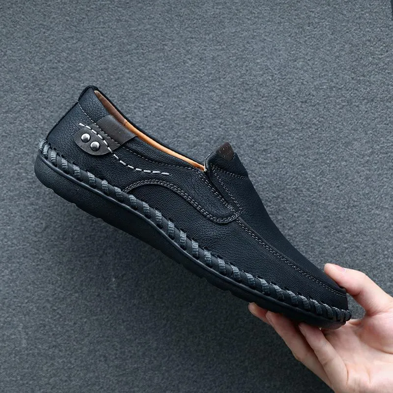 Men's Genuine Leather Moccasins | Plus Size