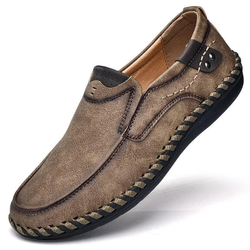 Men's Genuine Leather Moccasins | Plus Size