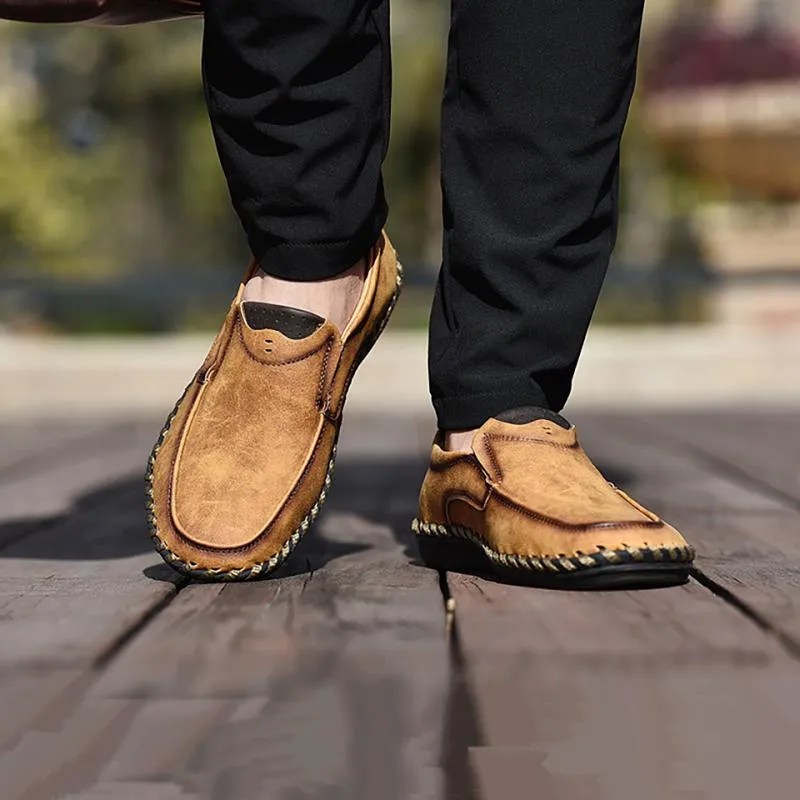 Men's Genuine Leather Moccasins | Plus Size