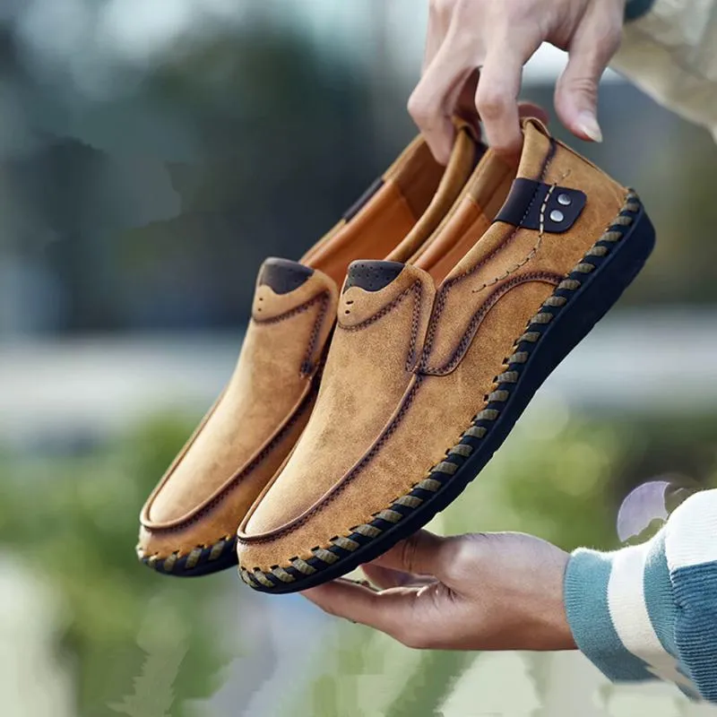 Men's Genuine Leather Moccasins | Plus Size