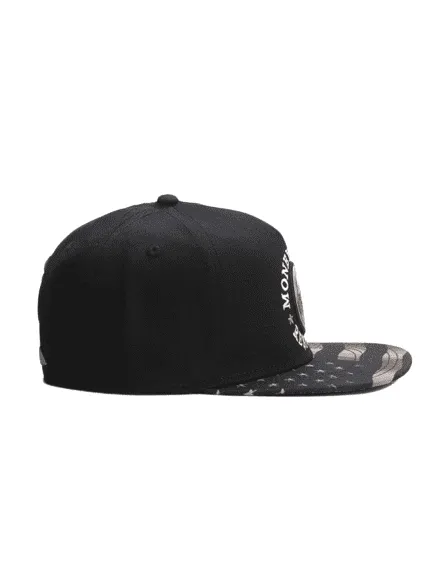 Money Power Respect Black Snapback Cap