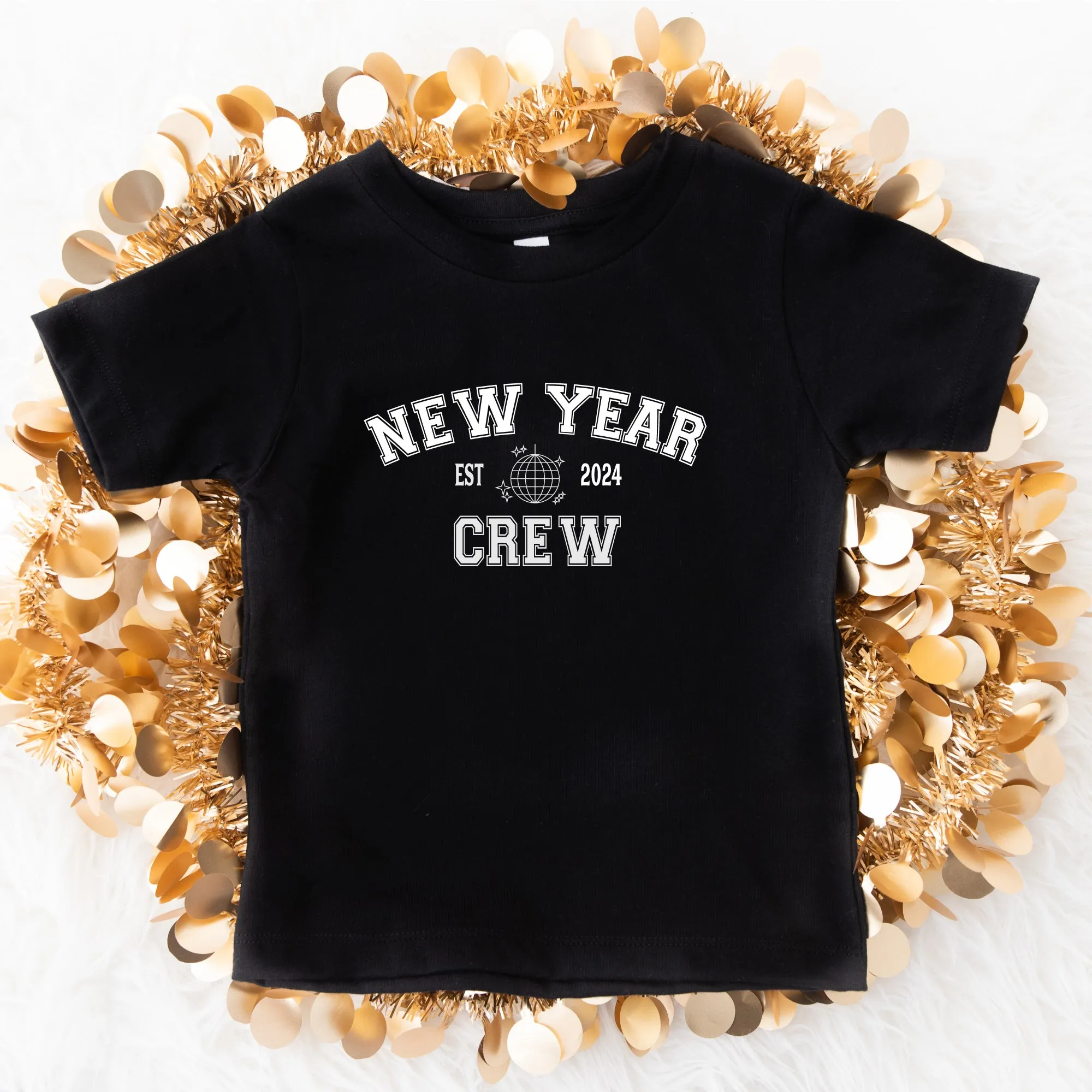 New Year Crew | Black Tshirt