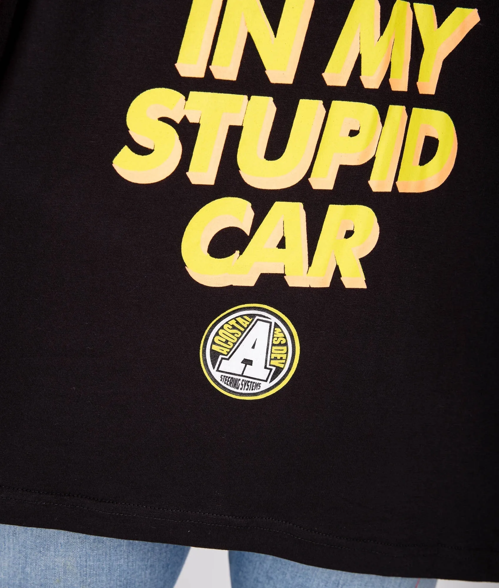 Oversized Stupid Car Tee