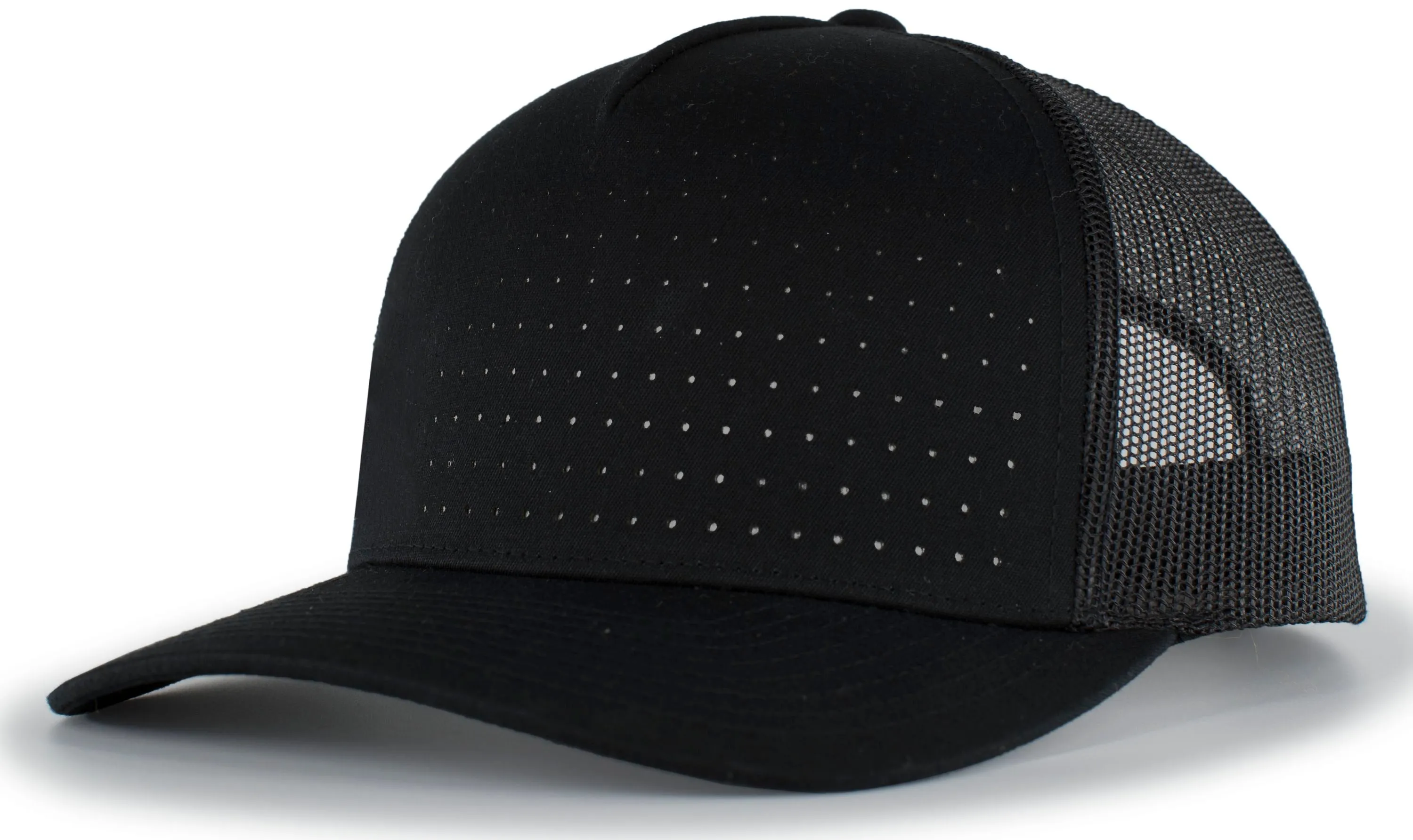 Pacific Headwear Perforated 5-Panel Trucker Snapback Cap