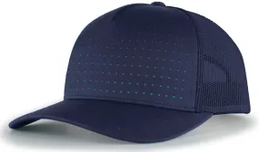 Pacific Headwear Perforated 5-Panel Trucker Snapback Cap