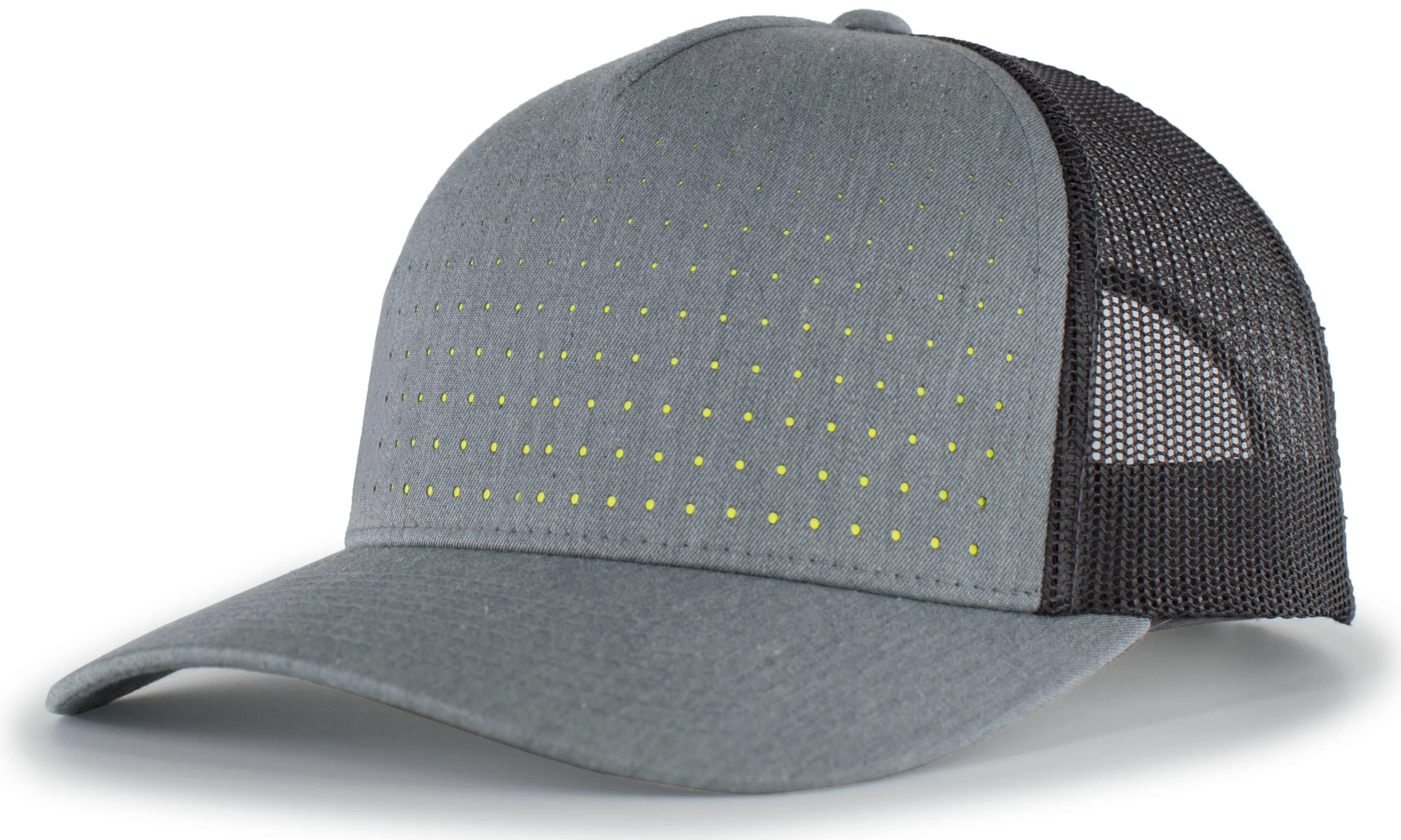 Pacific Headwear Perforated 5-Panel Trucker Snapback Cap