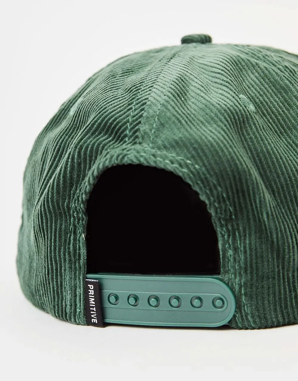 Primitive Toad Corduroy Snapback Cap - Sage