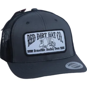 Red Dirt Charcoal Armadillo Racing Team Hat