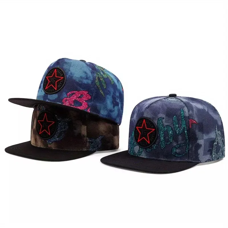 Red Star Abstract Snapback Cap