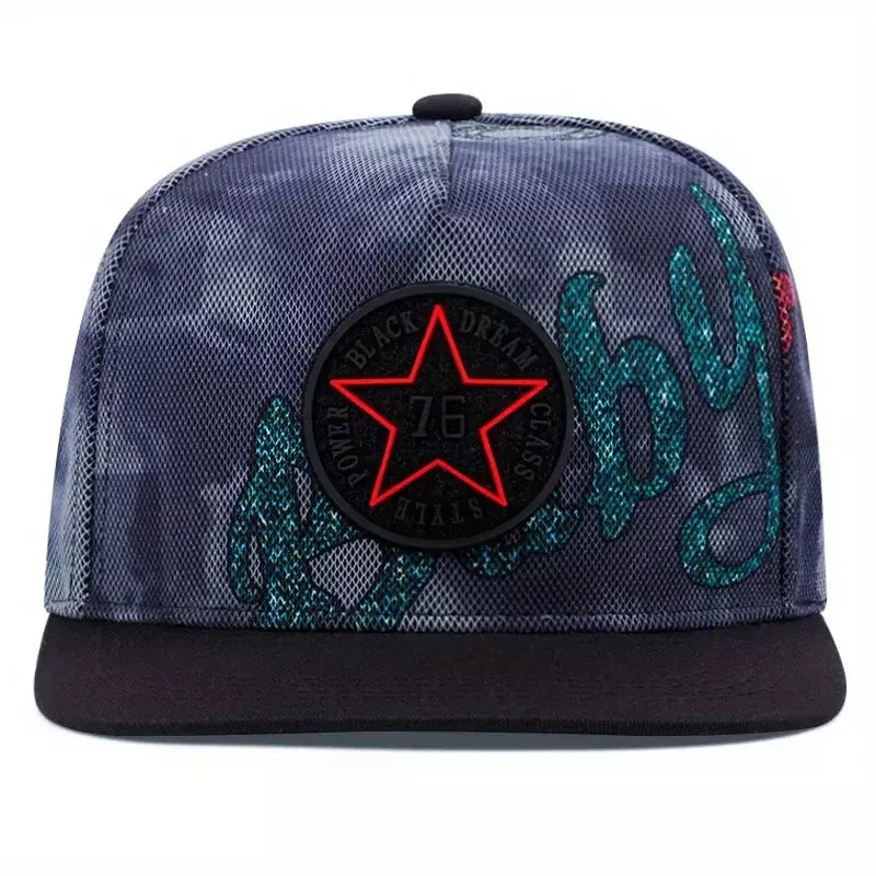 Red Star Abstract Snapback Cap